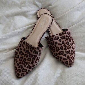 Leopard Print DLG Pointed Mules – Bold Statement Flats
